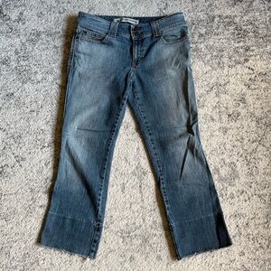 Gap Low Rise Crop jeans in blue wash